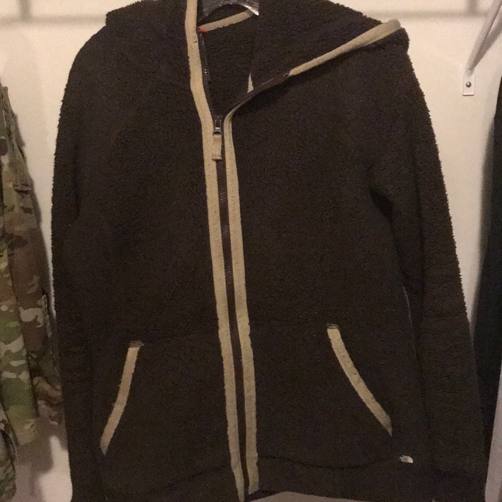 The North Face fleece zip-up hoodie
